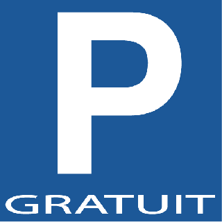 Panneau Parking Gratuit alu 3 mm