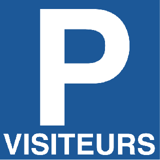 Panneau Parking Visiteurs PVC 3 mm