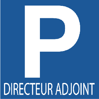 Panneau Parking Directeur Adjoint PVC 3 mm