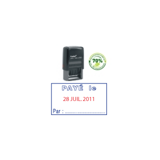 Tampon printy payé le + date ref 4750l2