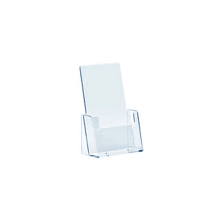 Présentoir plexiglass A6 1 compartiment pour comptoir