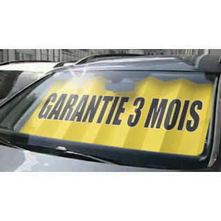 Panneau pare-brise VITRAFLASH Garantie 3 mois jaune en situation