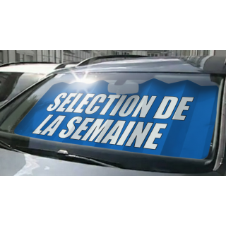 Panneau pare-brise VITRAFLASH Sélection de la semaine bleu en situation