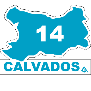 Autocollant 14 département du Calvados