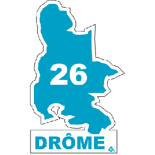 Autocollant 26 département de la Drôme