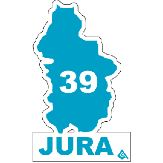 Autocollant 39 département du Jura