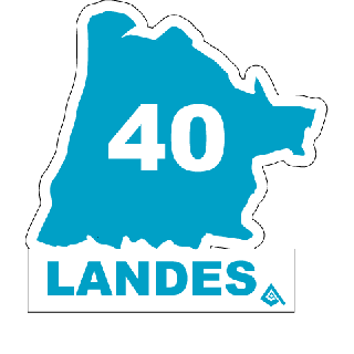 Autocollant 40 département des Landes