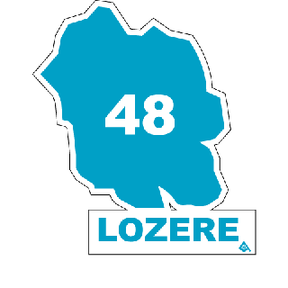 Autocollant 48 département de la Lozère