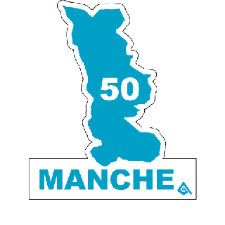 Autocollant 50 département de la Manche