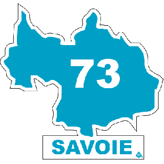 Autocollant 73 département de La Savoie