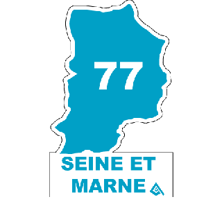Autocollant 77 département de La Seine-et-Marne - Autocollants départements : Autosignalétique