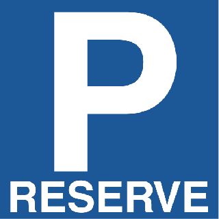 Panneau Parking Réservé PVC 3 mm
