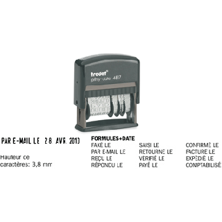Tampon printy multiformules + date 4817A