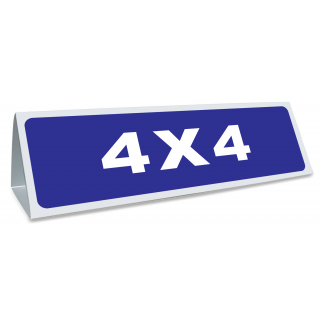 Triangle magnétique de toit 4 x 4 coloris bleu