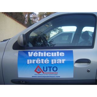 Panneau magnétique de portière personnalisé 50 x 60 cm