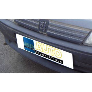 Cache plaque immatriculation personnalisé les 50 ex