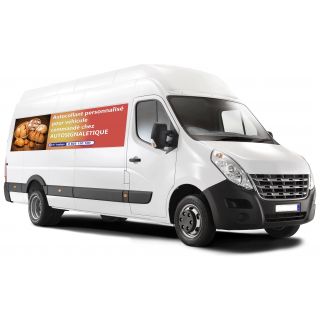 Kit autocollants publicitaires personnalisés pour véhicule utilitaire grand format
