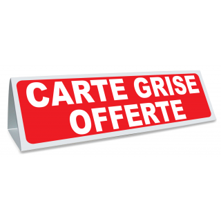 Triangle magnétique de toit carte grise offerte Coloris rouge