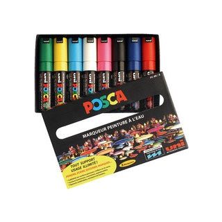 Coffret 8 marqueurs pare brise tête large