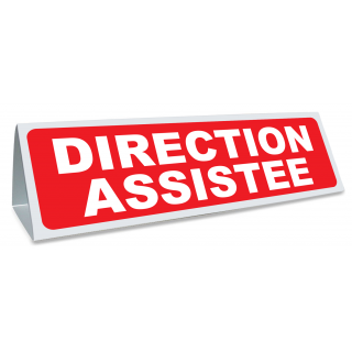 Triangle magnétique de toit Direction Assistée coloris rouge