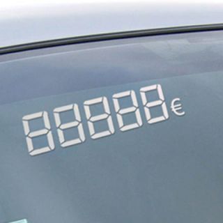 Chiffres Digitaux Adhésifs Blancs euros