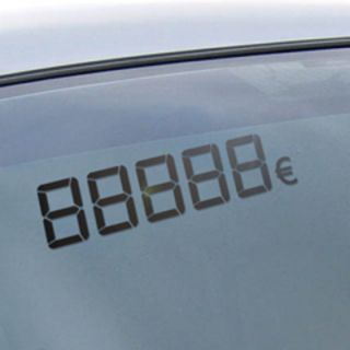 Chiffres Digitaux Adhésifs Noir euros