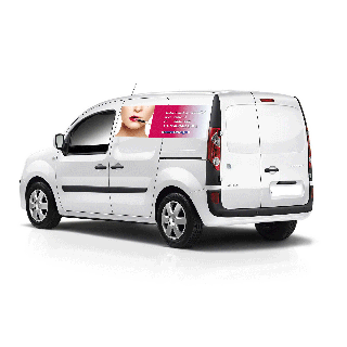Kit autocollants publicitaires personnalisés pour véhicule type fourgonnette