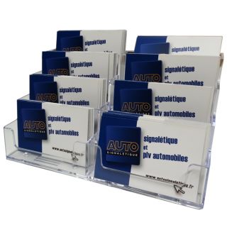 Présentoir de carte de visite 8 bacs ASK507