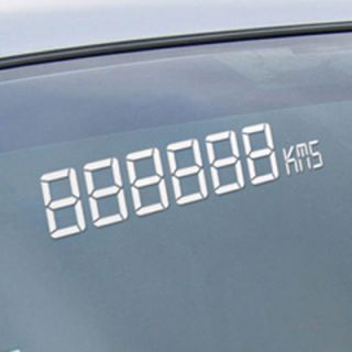 Chiffres Digitaux Adhésifs Blanc Kilometrage