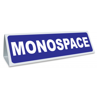 Triangle magnétique de toit Monospace bleu