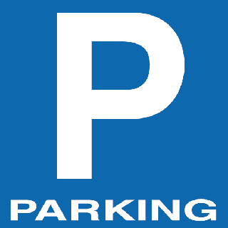 Panneau Parking N°2 format 20 x 20 cm en alu dibond 3 mm d'épaisseur. Le Panneau Parking N°2 en alu dibond 3 mm
