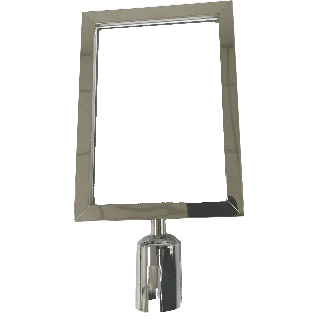 Porte affiche A4 vertical pour poteau de balisage