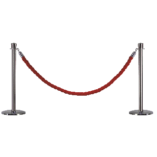 Poteau de balisage à corde AS923 reliés