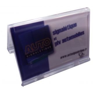 Porte carte de visite plexiglas 85 x 54 mm ASK76