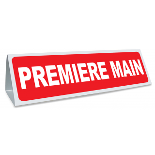 Triangle magnétique de toit Première Main coloris rouge