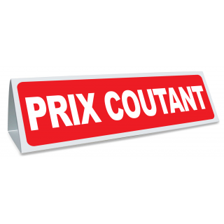 Triangle magnétique de toit Prix Coutant coloris rouge