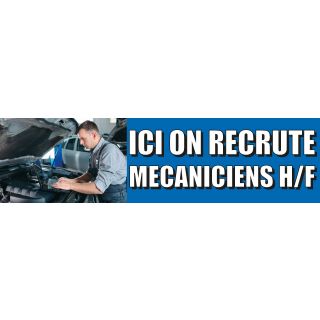 Visuel de la banderole pneus hiver en vente ici 3 x 0.8 m