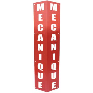 Totem de clôture Import Jaune et noir