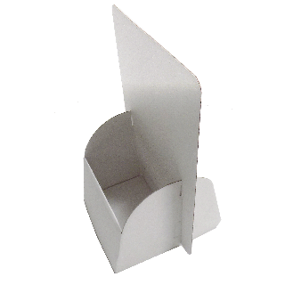 Présentoir carton 1/3 A4 ou A6 PCCA6 vierge de travers