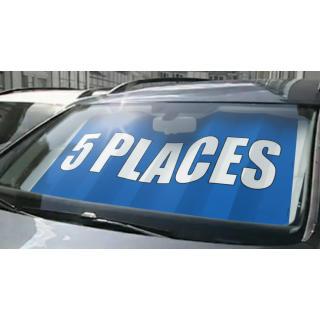 Panneau VITRAFLASH 5 Places coloris bleu