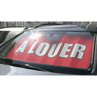 Panneau pare-brise VITRAFLASH à louer bleu