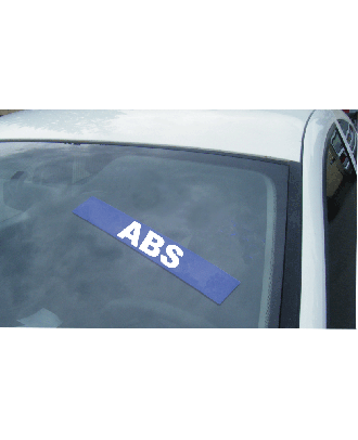 Autocollant de pare brise Avantage bleu ABS