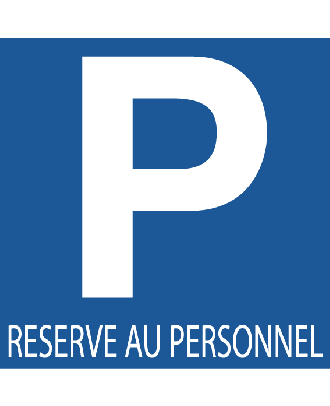 Panneau Parking Réservé Au Personnel PVC 3 mm