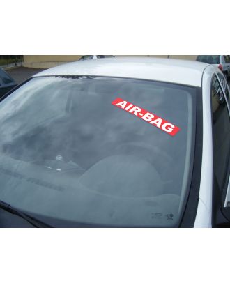 Autocollant Pare Brise Avantage rouge Air bag