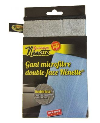 Gant microfibre 1 face carrosserie 1 face vitre