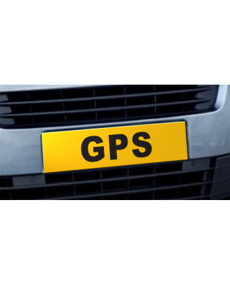 Cache plaque d'immatriculation avantage GPS jaune et noir