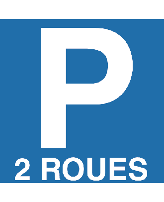 Panneau Parking 2 Roues PVC 3 mm